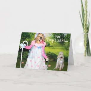 Golden Retriever Little Bo Peep Påsk Kort