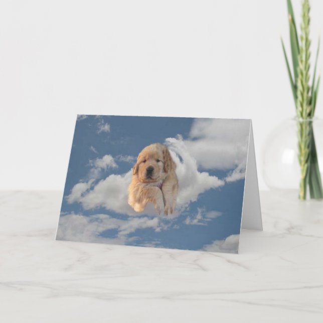 Golden Retriever Loving du är Himmelskt kort (Framsida)