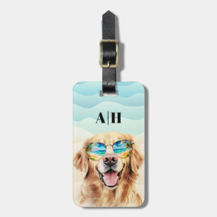 Golden Retriever Luggage Tag Bagagebricka