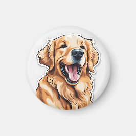 Golden Retriever Magnet