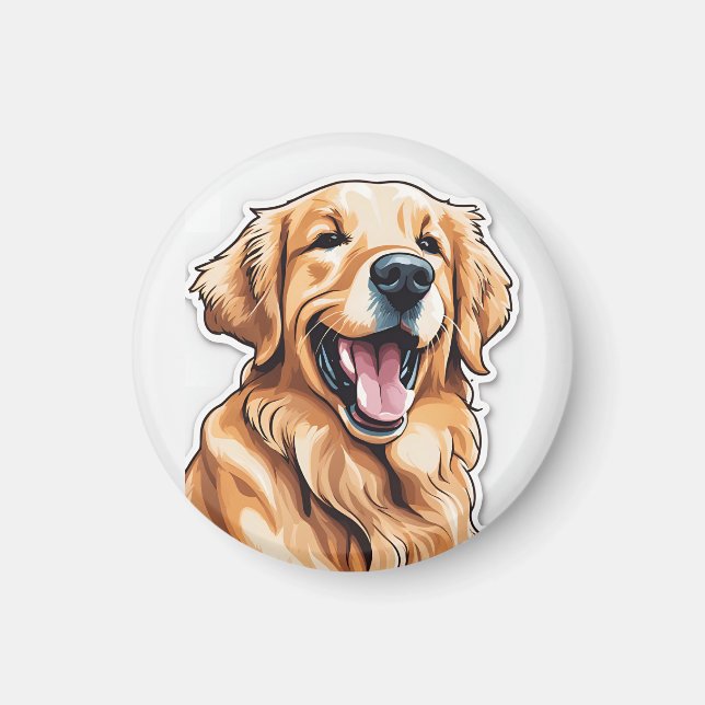 Golden Retriever Magnet (Framsidan)