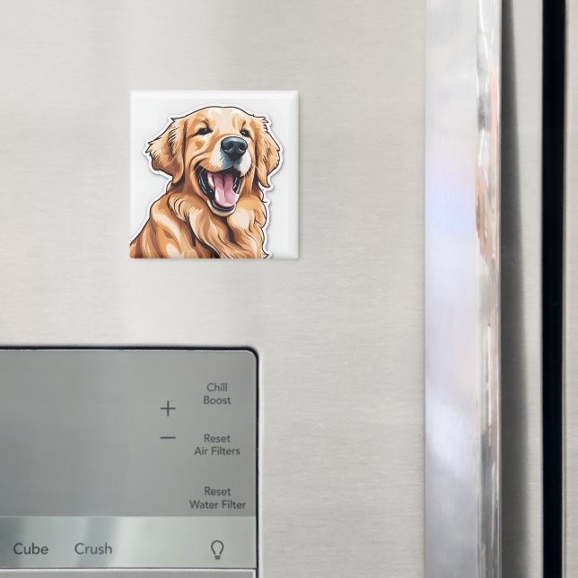Golden Retriever Magnet (In Situ (Fridge))