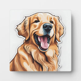 Golden Retriever-målning | Hund Pet Tabletop Art