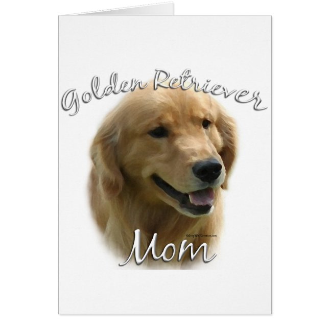 Golden Retriever Mamma 2 Hälsningskort (Framsidan)