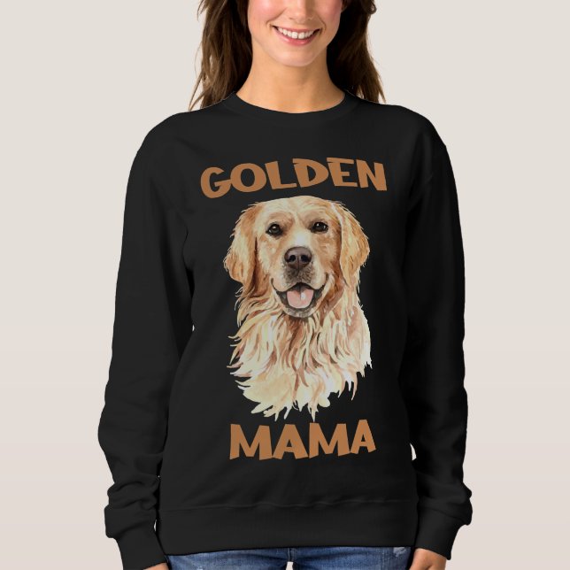 Golden Retriever Mamma Baseball ¾ Sleeve T Shirt (Framsida)