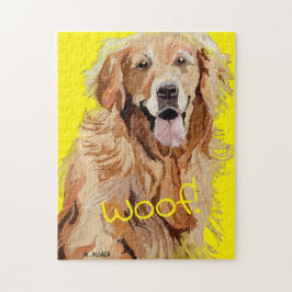 Golden Retriever Mamma Cute Hund aveln Pussel