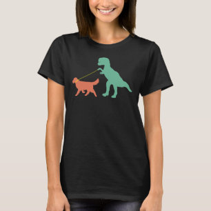 Golden Retriever Mamma Dinosaur Cute Golden Retrie T Shirt