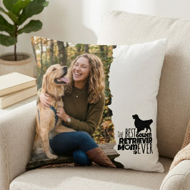 Golden Retriever-mamma fotoheminredning Kudde