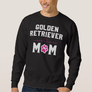 Golden Retriever Mamma Heart Beat Tass Lång Ärmad Tröja