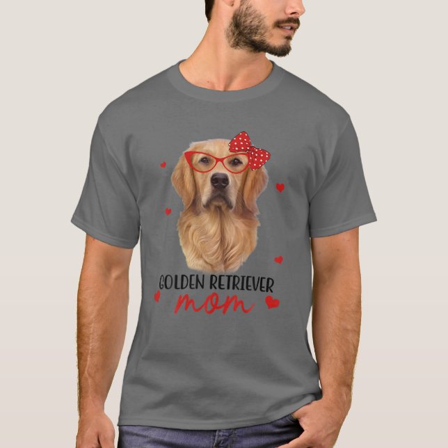 Golden Retriever Mamma Hund Bandana Hund älskare-g T Shirt (Framsida)