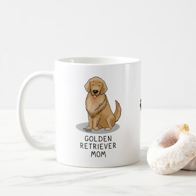 Golden Retriever Mamma - Hund Kaffemugg (Med munk)