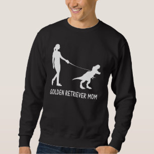 Golden Retriever Mamma Hund Mamma Dinosaur Women M Lång Ärmad Tröja