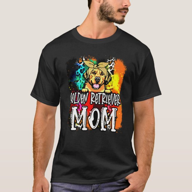 Golden Retriever Mamma Hund T Shirt (Framsida)