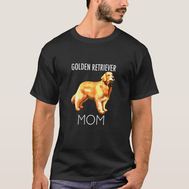 Golden Retriever Mamma Hund T Shirt (Framsida)
