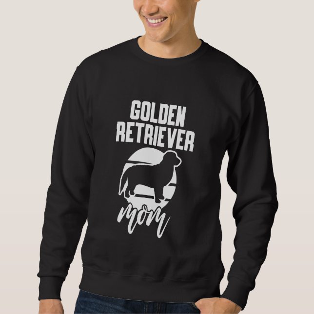 Golden Retriever-Mamma Lång Ärmad Tröja (Framsida)