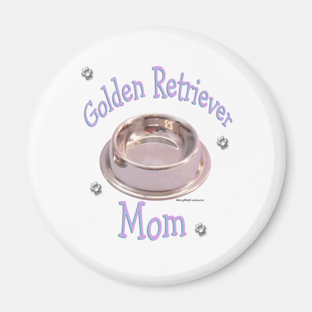 Golden Retriever Mamma - Magnet (Framsidan)