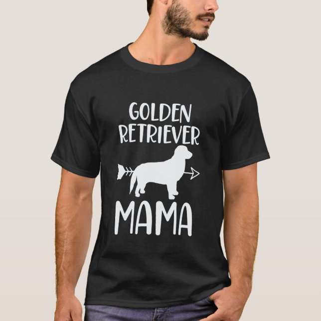 Golden Retriever Mamma Mamma T Shirt (Framsida)
