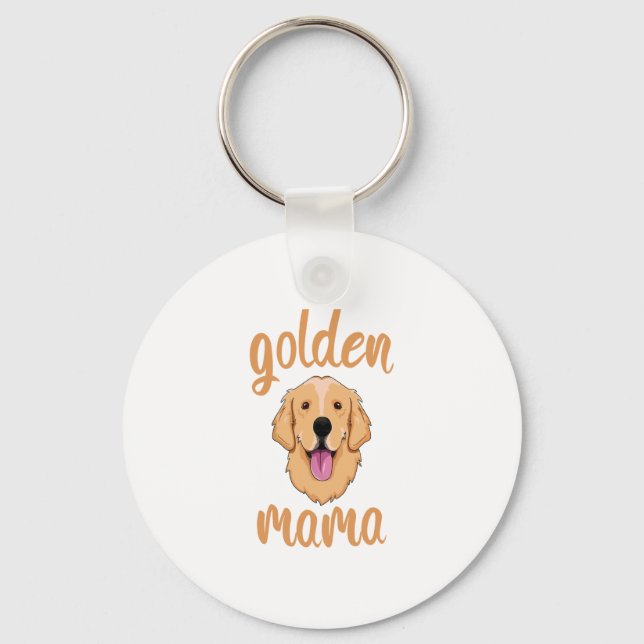Golden Retriever Mamma Nyckelring (Framsida)