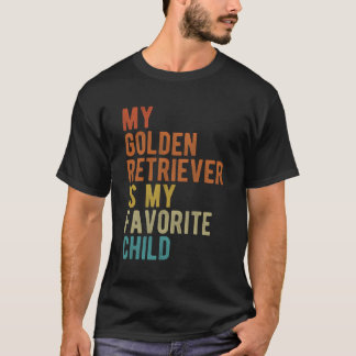 Golden Retriever Mamma Pappa Hund älskare Funny Sa T Shirt
