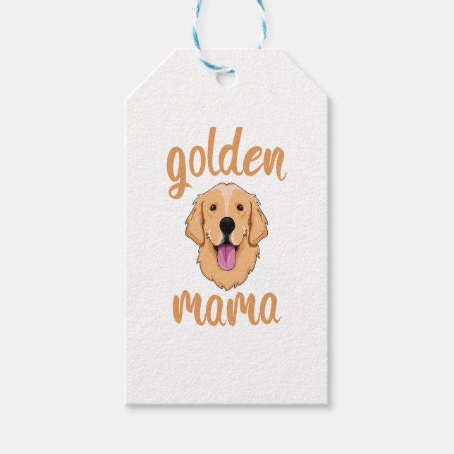Golden Retriever Mamma Presentetikett (Framsidan)