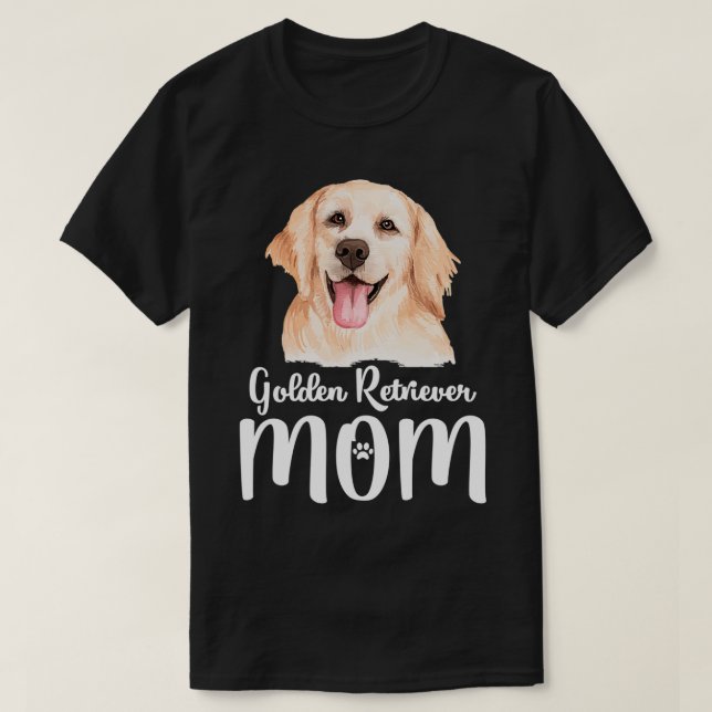 Golden Retriever Mamma Puppy Women's Hund älskare T Shirt (Design framsida)