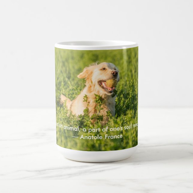 Golden Retriever med citat Kaffemugg (Center)