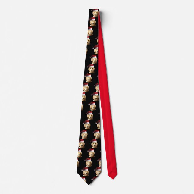 Golden Retriever med en Jultomten Hat Slips (Framsida)
