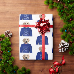 Golden Retriever med fuktig sötare Presentpapper