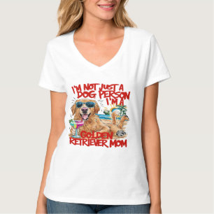 Golden Retriever med solglasögon och dryck T Shirt