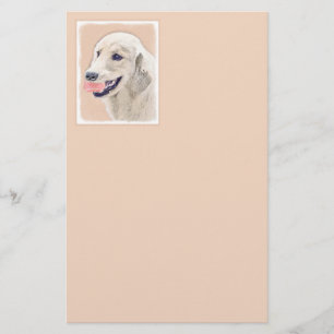 Golden Retriever med Tennis Boll Painting Hund Art Brevpapper