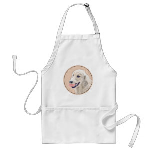 Golden Retriever med Tennis Boll Painting Hund Art Förkläde