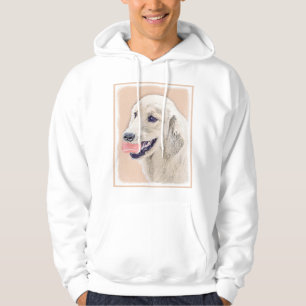 Golden Retriever med Tennis Boll Painting Hund Art Munkjacka