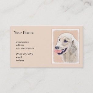 Golden Retriever med Tennis Boll Painting Hund Art Visitkort