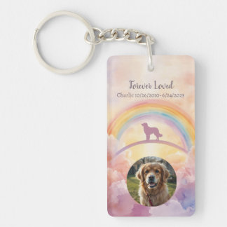 Golden Retriever Memorial Keychain
