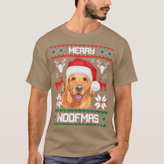 Golden Retriever Merry Woofmas Christmas Goldie Do T Shirt