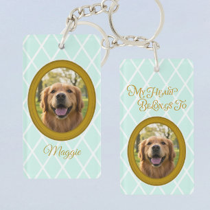 Golden Retriever Mitt Hjärta Tillhör Anpassad Bil