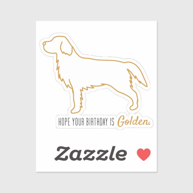 Golden Retriever Mjukpapper  Klistermärken (Ark)