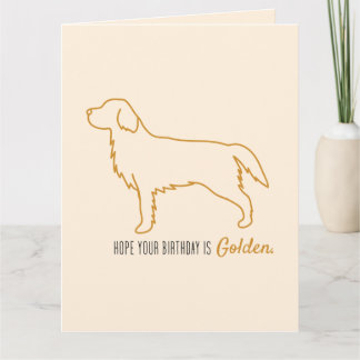 Golden Retriever Mjukpapper  Kort