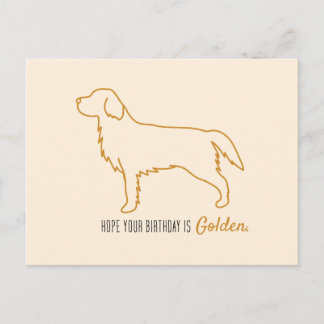 Golden Retriever Mjukpapper  Vykort