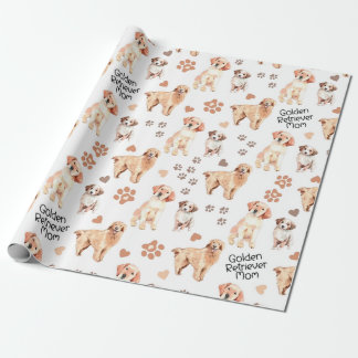 Golden Retriever Mom Pattern Presentpapper