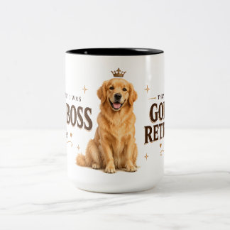 Golden Retriever Mugg – Jag trodde jag var chefen,