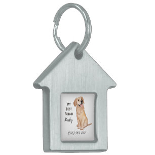 Golden Retriever My Best Friend Anpassningsbar Hun ID-bricka Husdjur
