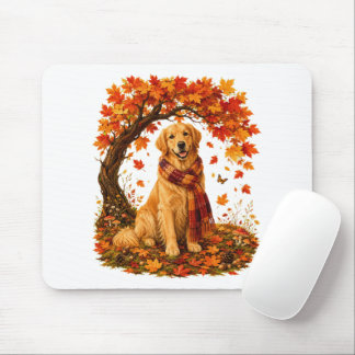 Golden Retriever Mysig Höst Thanksgiving Musmatta