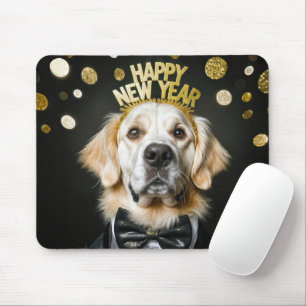Golden Retriever Nyår Tuxedo Musmatta