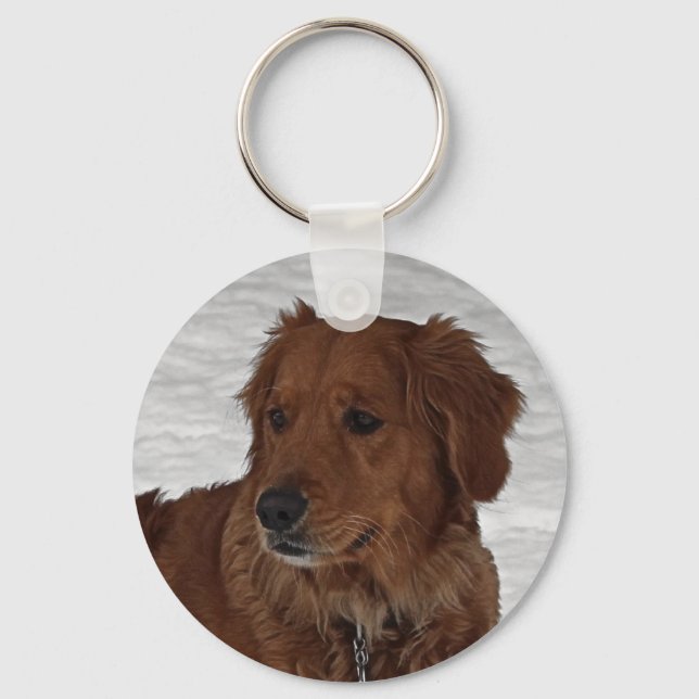 Golden Retriever Nyckelring (Framsida)