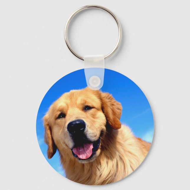 Golden Retriever Nyckelring (Framsida)