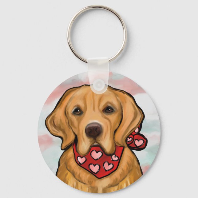 Golden Retriever Nyckelring (Framsida)