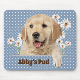 Golden Retriever och Daisy Mouse Pad Musmatta