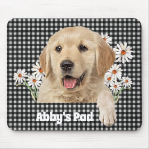 Golden Retriever och Daisy Mouse Pad Musmatta