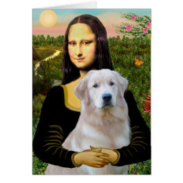 Golden Retriever (Ok13) - Mona Lisa Hälsningskort